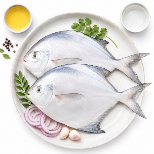 White Pomfret - Whole Uncleaned